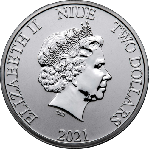 1 oz Морская черепаха Бисса 2021 Ниуэ серебряная монета (2)