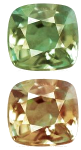 0.37 carat GREEN Cushion Alexandrite (1)