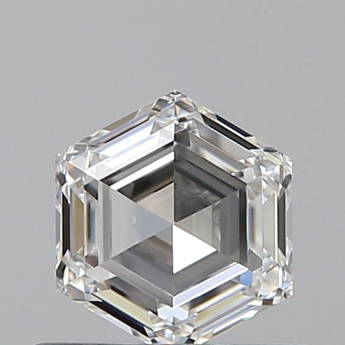 0.5 carat F-VVS2 Natūralus Hexagonal Deimantas (1)