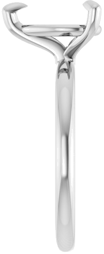 Sužadėtuvių Žiedas „Solitaire“ 585 Baltojo Aukso Pear Shape 10mm x 7mm (4)