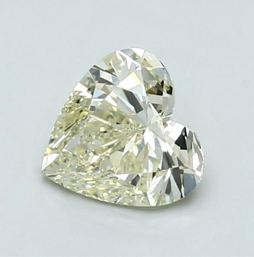 1.01 carat W-X-VVS2 Natūralus Heart Deimantas (1)