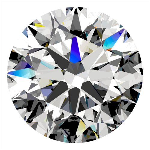 0.44 carat D-VVS2 Excellent cut Natūralus Round Deimantas (1)