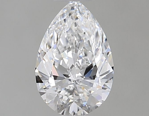 0.36 carat D-VVS1 Natūralus Pear Deimantas (1)