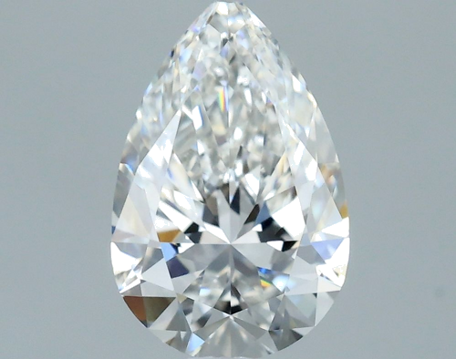 0.7 carat F-VVS2 Natūralus Pear Deimantas (1)