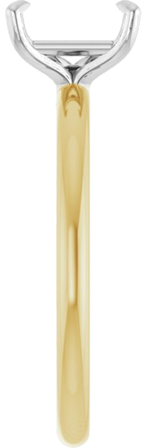 Sužadėtuvių Žiedas „Solitaire“ 585 Baltojo Ir Geltonojo Aukso Emerald 7mm x 5mm (4)