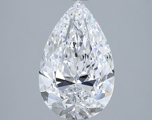 3.01 carat D-SI2 Natūralus Pear Deimantas (1)