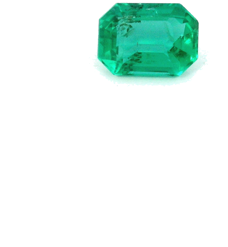 0.63 carat GREEN STEP cut Octagonal Smaragdas (1)