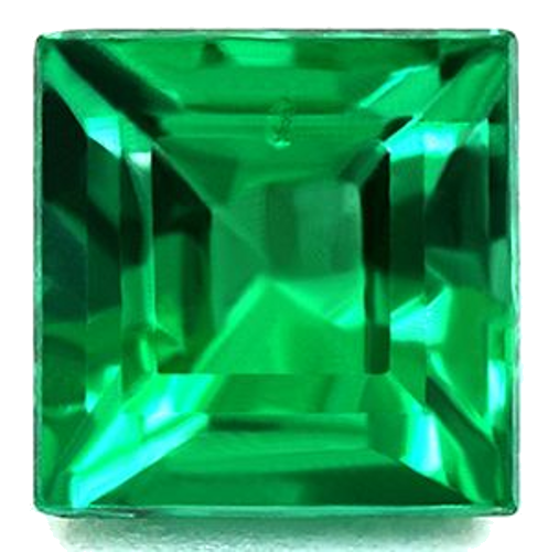 0.58 carat GREEN Square Smaragdas (1)