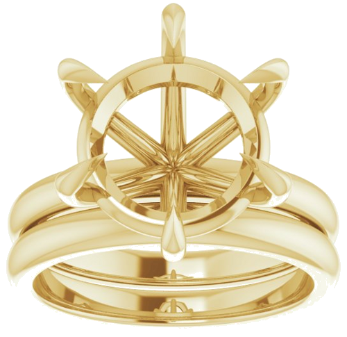 Sužadėtuvių Žiedas „Claw-Prong“ 18k yellow gold Round 12mm (8)
