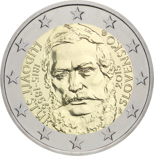 2015 Slovakia Ludovit Stur 2 euro coin (1)
