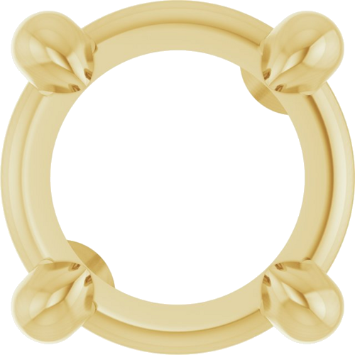 14K Yellow 4 mm Round Pendant Mounting (1)