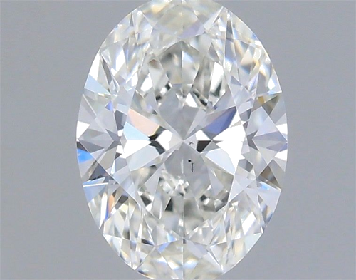0.42 carat H-SI1 Natūralus Oval Deimantas (1)