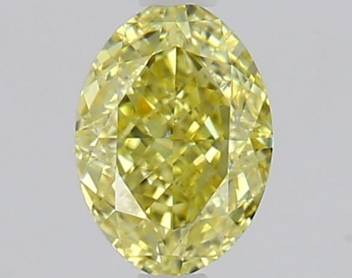 0.61 carat Fancy Yellow-VS1 Natūralus Oval Deimantas (1)