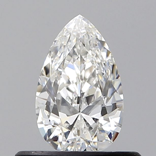 0.4 carat F-VVS2 Natūralus Pear Deimantas (1)