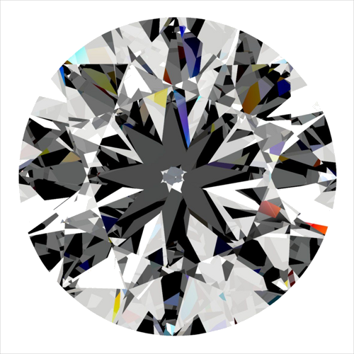 0.3 carat H-SI1 GD cut Natūralus Round Deimantas (1)