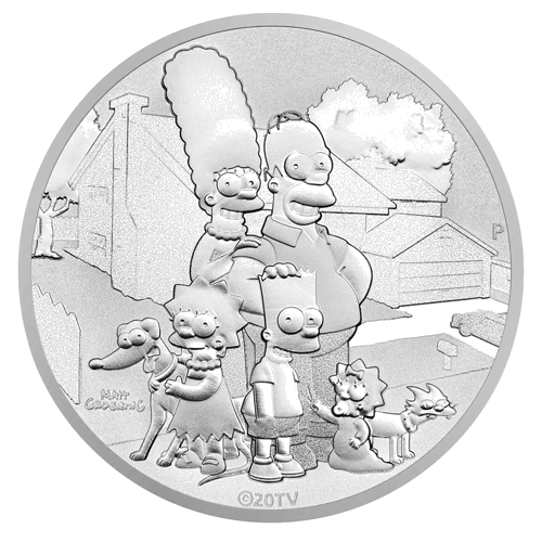 1 oz Simpsoni 2021 Tuvalu sudraba monēta (1)