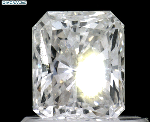 0.69 carat F-SI2 Natūralus Radiant Deimantas (1)