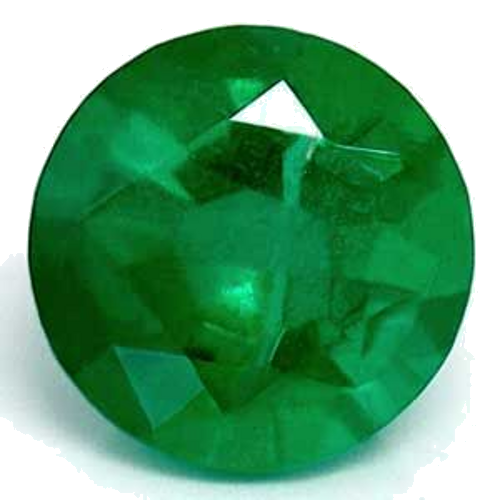 0.49 carat GREEN Round Smaragdas (1)