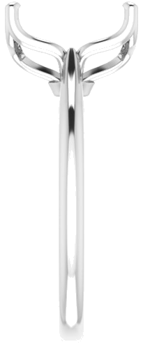 Sužadėtuvių Žiedas „Solitaire“ 585 Baltojo Aukso Emerald 10mm x 8mm (4)