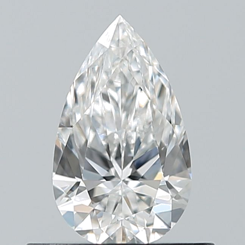0.5 carat E-VS1 Natūralus Pear Deimantas (1)