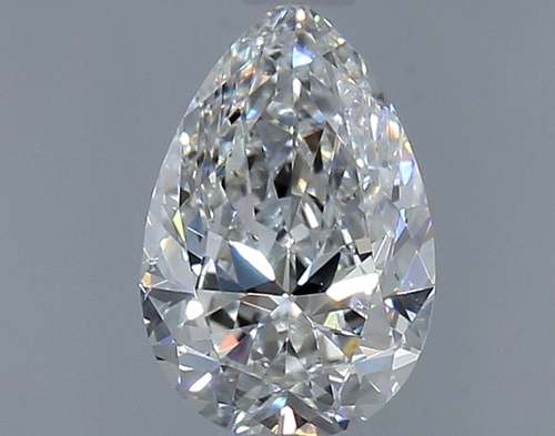 0.9 carat E-SI1 Natūralus Pear Deimantas (1)
