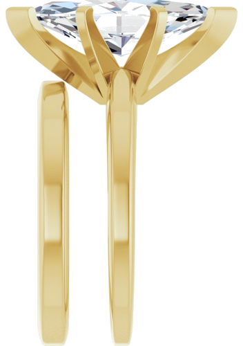 Sužadėtuvių Žiedas 14k yellow gold Marquise 16mm x 8mm (9)