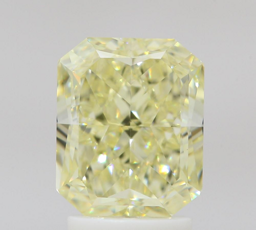 3.01 carat Fancy Light Yellow-VS1 Natūralus Radiant Deimantas (1)