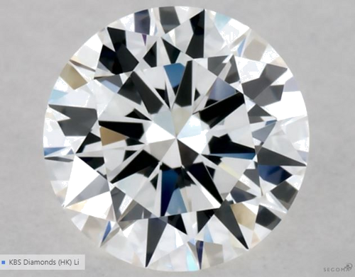 0.42 carat F-VS1 Excellent cut Natūralus Round Deimantas (1)