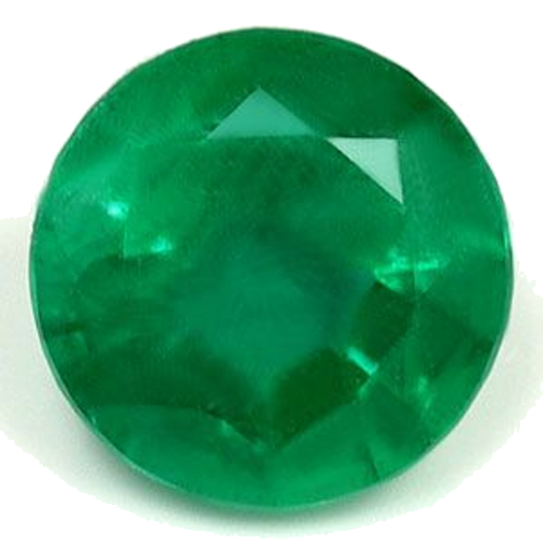 0.61 carat GREEN Round Smaragdas (1)