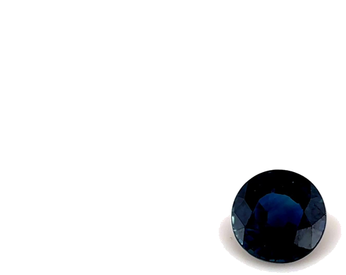 0.57 carat BLUE Round Safyras (1)