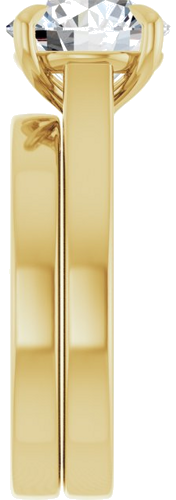 Sužadėtuvių Žiedas „Claw-Prong“ 14k yellow gold Round 9mm (9)