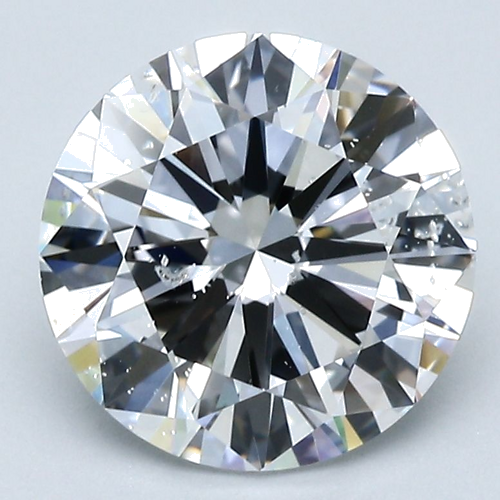 3.0 carat D-SI2 Very Good cut Natūralus Round Deimantas (1)