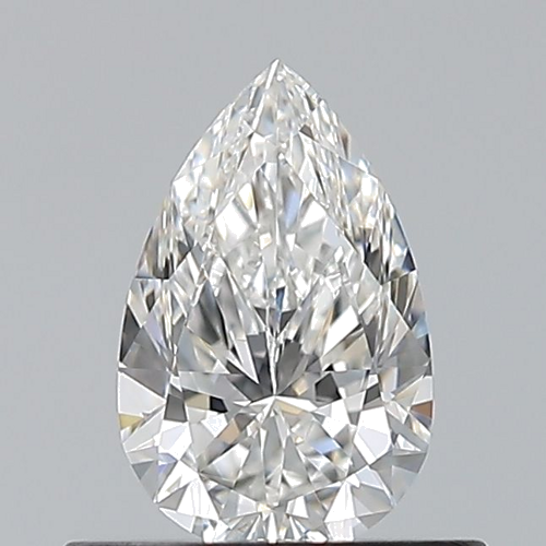 0.5 carat F-VVS1 Natūralus Pear Deimantas (1)