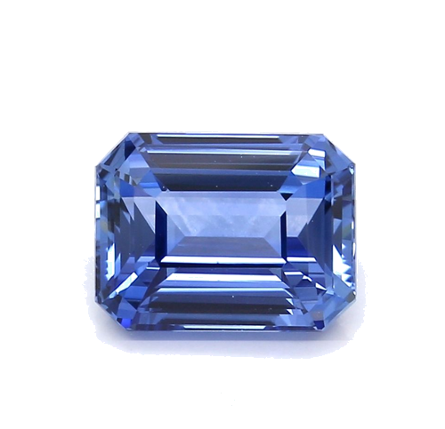 2.63 carat BLUE STEP cut Octagonal Safyras (1)