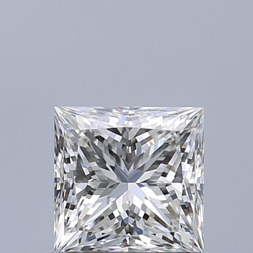 0.63 carat F-VVS1 Natūralus Princess Deimantas (1)