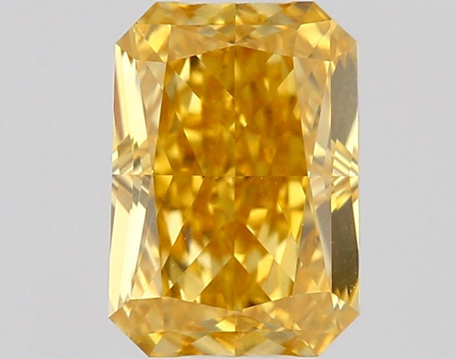 0.5 carat Fancy Intense Orangey Yellow-SI1 Natūralus Radiant Deimantas (1)