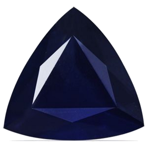 0.7 carat BLUE Trilliant Safyras (1)