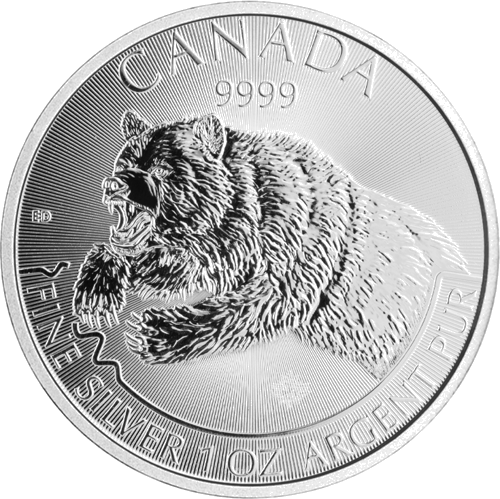 1 oz Гризли 2019 Канада серебряная монета (1)