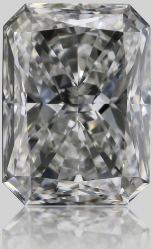 0.42 carat H-VVS2 Natūralus Radiant Deimantas (1)