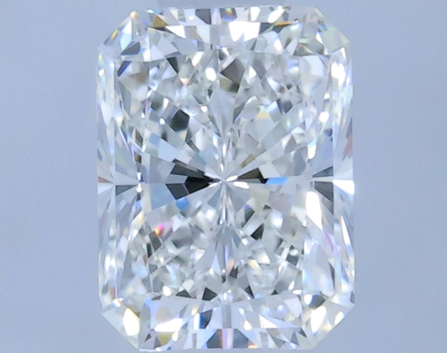 0.5 carat F-VVS2 Natūralus Radiant Deimantas (1)