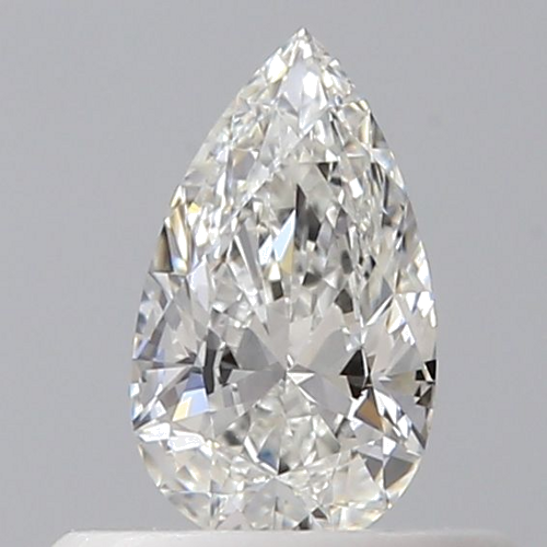 0.3 carat G-VVS2 Natūralus Pear Deimantas (1)