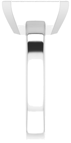Sužadėtuvių Žiedas „Solitaire“ 585 Baltojo Aukso Emerald 10mm x 8mm (4)