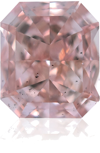 0.43 carat Fancy Orangey Pink-SI1 Natūralus Radiant Deimantas (1)