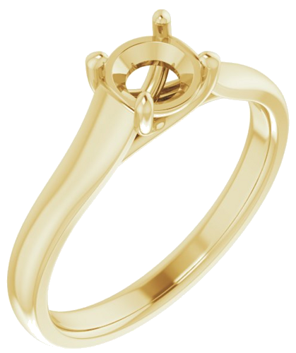 Sužadėtuvių Žiedas „Solitaire“ 18k yellow gold Round 5.5mm (1)