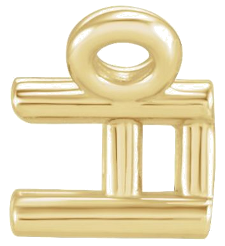 Pakabukas „Baguette Solitaire“ 585 Geltonojo Aukso Straight Baguette 3mm x 2mm (2)