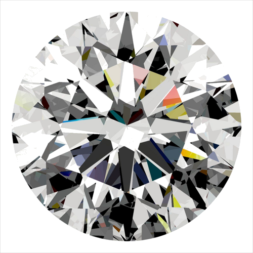 0.33 carat F-VVS2 Excellent cut Natūralus Round Deimantas (1)