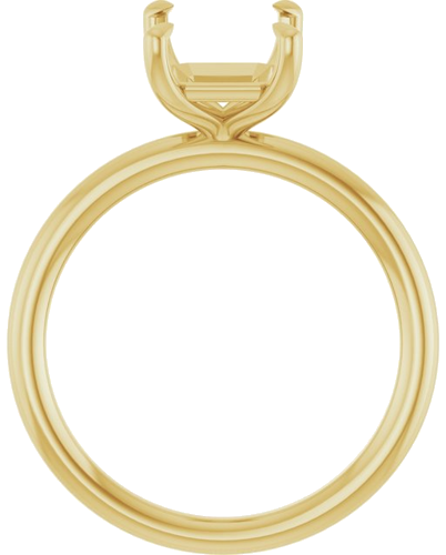 Sužadėtuvių Žiedas „Claw-Prong Solitaire“ 14k yellow gold Emerald 9mm x 7mm (2)