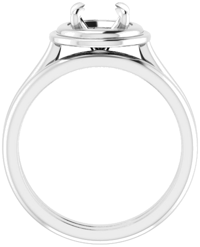 Sužadėtuvių Žiedas „Claw-Prong Solitaire“ 14k white gold Round 6.5mm (7)