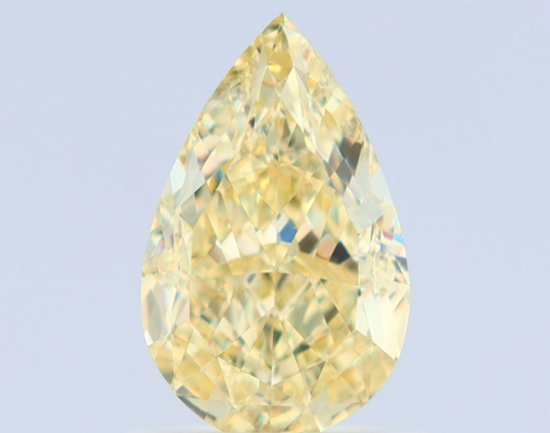 1.11 carat Fancy Yellow-VS2 Natūralus Pear Deimantas (1)