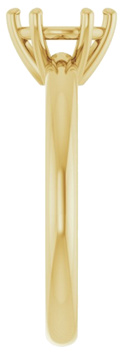 Sužadėtuvių Žiedas 14k yellow gold Round 6.5mm (4)